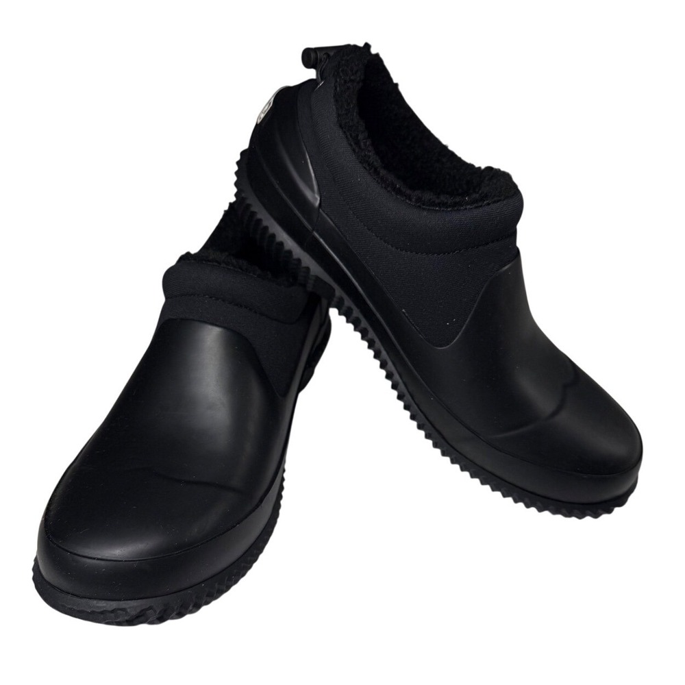 Kensie Garden Clogs Women Size 7 Black New With Tags Waterproof Faux Fur Lined